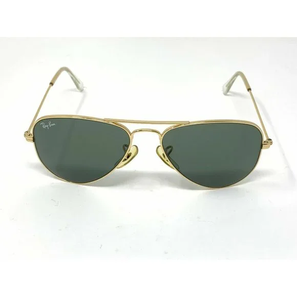 RAY BAN RB3044 SMALL METAL L0207 GOLD AVIATOR SUNGLASSES B&L 3044 G15 Ray-Ban RB3044 - Small Metal Aviator Sunglasses  main image 3